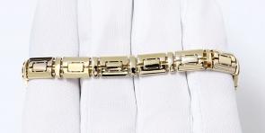 Браслет плетение Фантазийное из лимонного золота ЮЗ Корона К1-Бр5352л фото