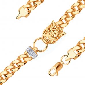 Золотой браслет ЮЗ Корона с фианитом К1-Бр5353 фото