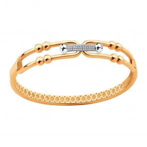 Золотой браслет ЮЗ Корона с фианитом К1-Бр5525 фото