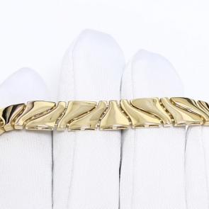 Браслет плетение Фантазийное из лимонного золота ЮЗ Корона К1-Бр5766л фото