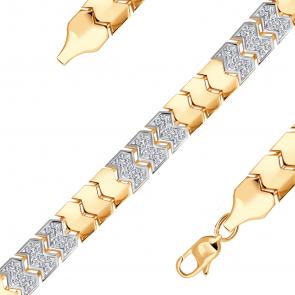 Золотой браслет ЮЗ Корона с фианитом К1-Бр5912 фото