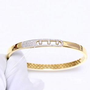 Браслет из лимонного золота ЮЗ Корона с фианитом К1-Бр6024л фото