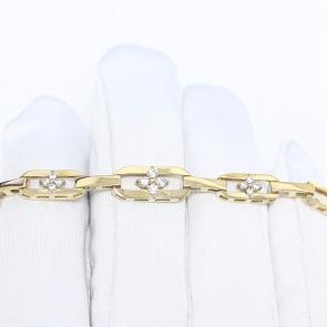 Браслет из лимонного золота ЮЗ Корона с фианитом К1-Бр6250л фото