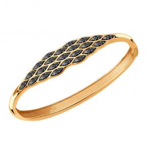 Золотой браслет ЮЗ Корона с фианитом К1-Брч5901 фото