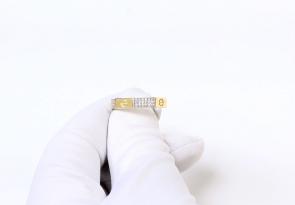 Кольцо из лимонного золота ЮЗ Корона с фианитом К1-К4891л фото