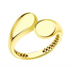 Кольцо из лимонного золота ЮЗ Корона К1-К5471л фото