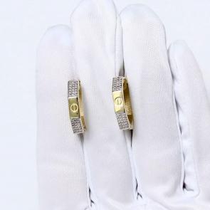 Серьги из лимонного золота ЮЗ Корона с фианитом К1-С4891л фото