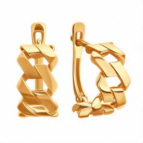 Золотые серьги ЮЗ Корона К1-С5373 фото