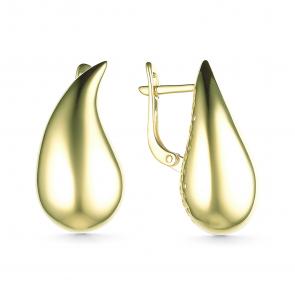 Серьги из лимонного золота ЮЗ Корона К1-С5472л фото