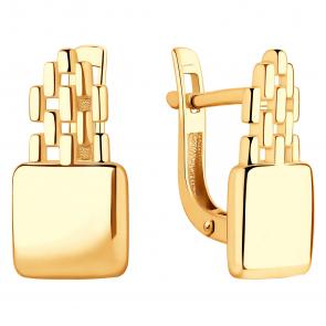 Золотые серьги ЮЗ Корона К1-С5478 фото