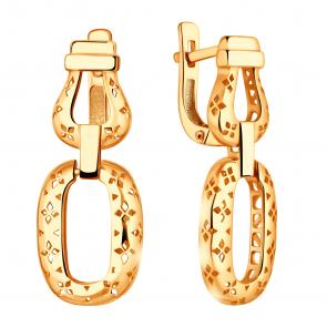 Золотые серьги ЮЗ Корона К1-С5625 фото