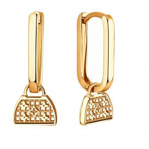 Золотые серьги-трансформеры ЮЗ Корона К1-С5666 фото