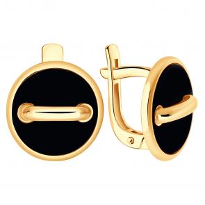 Золотые серьги ЮЗ Корона К1-С5983 фото