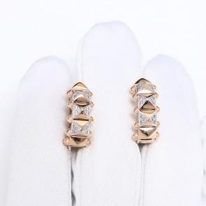 Золотые серьги ЮЗ Корона с фианитом К1-С6082 фото