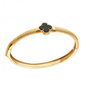 Золотой браслет ЮЗ Корона с ониксом К1-бр4480V79 фото