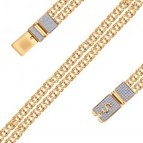 Золотой браслет ЮЗ Корона с фианитом К1-бр5139 фото