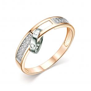 Золотое кольцо ЮЗ Корона с фианитом К1-к4682 фото