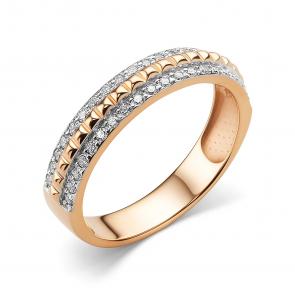 Золотое кольцо ЮЗ Корона с фианитом К1-к5720 фото