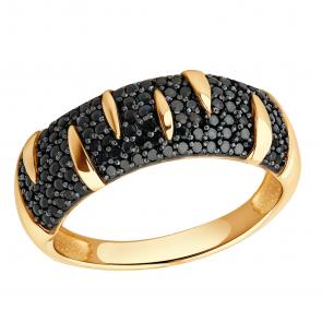 Золотое кольцо ЮЗ Корона с фианитом К1-кч5773 фото