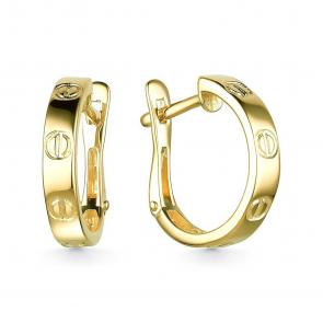 Серьги из лимонного золота ЮЗ Корона К1-с2999л фото