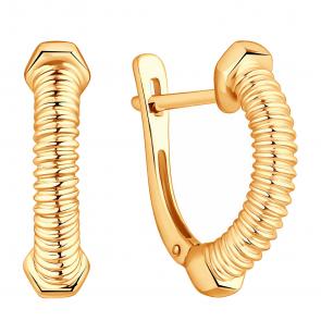 Золотые серьги ЮЗ Корона К1-с5267 фото