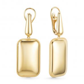 Серьги из лимонного золота ЮЗ Корона К1-с5569л фото