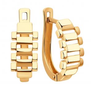 Золотые серьги ЮЗ Корона К1-с5689 фото