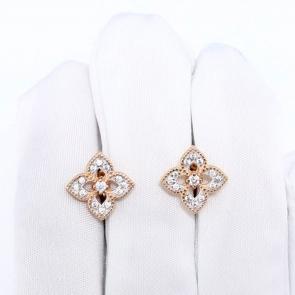 Золотые серьги ЮЗ Корона с фианитом К1-с5714 фото