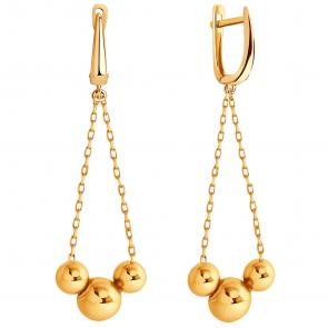 Золотые серьги ЮЗ Корона К1-с5948 фото