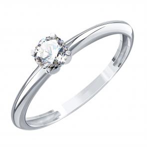 Кольцо из белого золота Karatov с бриллиантом К30101Д319-0,3-К фото