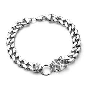 Серебряный браслет ЮЗ Корона с фианитом КС-Бр5353 фото