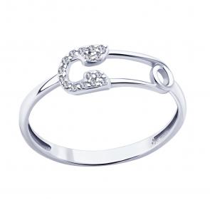 Серебряное кольцо ЮЗ Корона с фианитом КС-К4757 фото