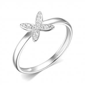 Серебряное кольцо ЮЗ Корона с фианитом КС-К5294 фото