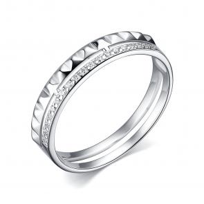 Серебряное кольцо ЮЗ Корона с фианитом КС-К5416 фото