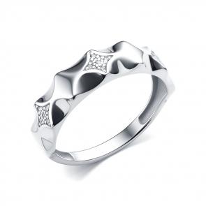 Серебряное кольцо ЮЗ Корона с фианитом КС-К5468 фото