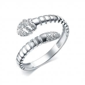 Серебряное кольцо Символ года Змея KABAROVSKY с фианитом КС-К5489 фото