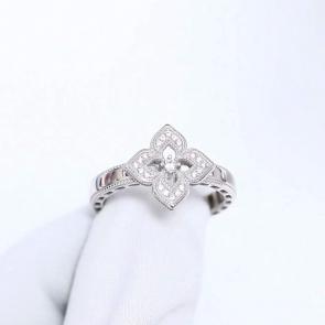 Серебряное кольцо ЮЗ Корона с фианитом КС-К5713 фото
