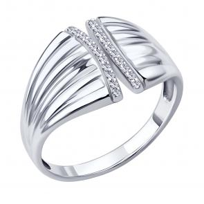 Серебряное кольцо ЮЗ Корона с фианитом КС-К5724 фото