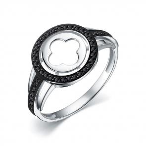 Серебряное кольцо ЮЗ Корона с фианитом КС-Кч5488 фото