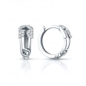 Серебряные серьги ЮЗ Корона с фианитом КС-С4757 фото