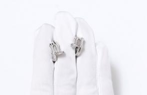 Серебряные серьги ЮЗ Корона с фианитом КС-С4978 фото