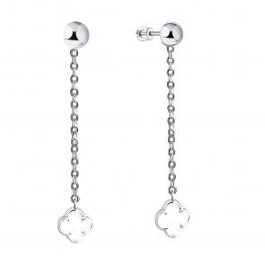 Серебряные серьги ЮЗ Корона с перламутром КС-С5030-1V563 фото