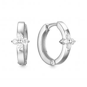 Серебряные серьги ЮЗ Корона с фианитом КС-С5072 фото