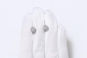 Серебряные серьги ЮЗ Корона с фианитом КС-С5303 фото