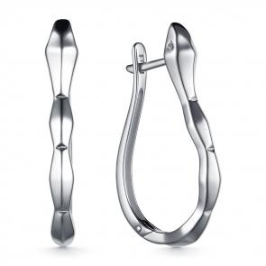 Серебряные серьги Символ года Змея ЮЗ Корона с фианитом КС-С5392 фото