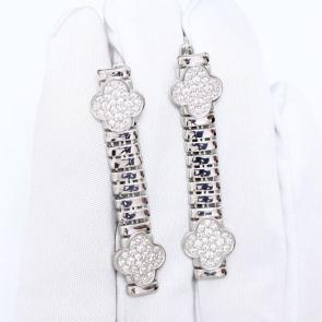 Серебряные серьги ЮЗ Корона с фианитом КС-С5397-1 фото