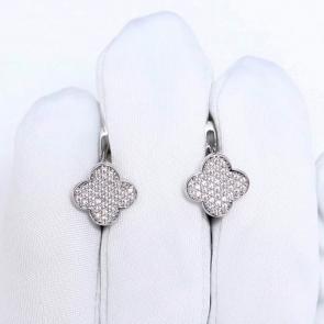 Серебряные серьги ЮЗ Корона с фианитом КС-С6110 фото