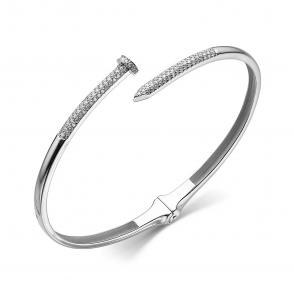 Серебряный браслет ЮЗ Корона с фианитом КС-бр4267 фото