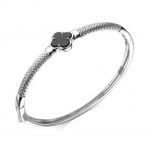 Серебряный браслет ЮЗ Корона с ониксом КС-бр4480V79 фото