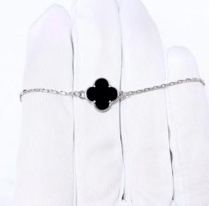 Серебряный браслет ЮЗ Корона с ониксом КС-бр4895v79 фото